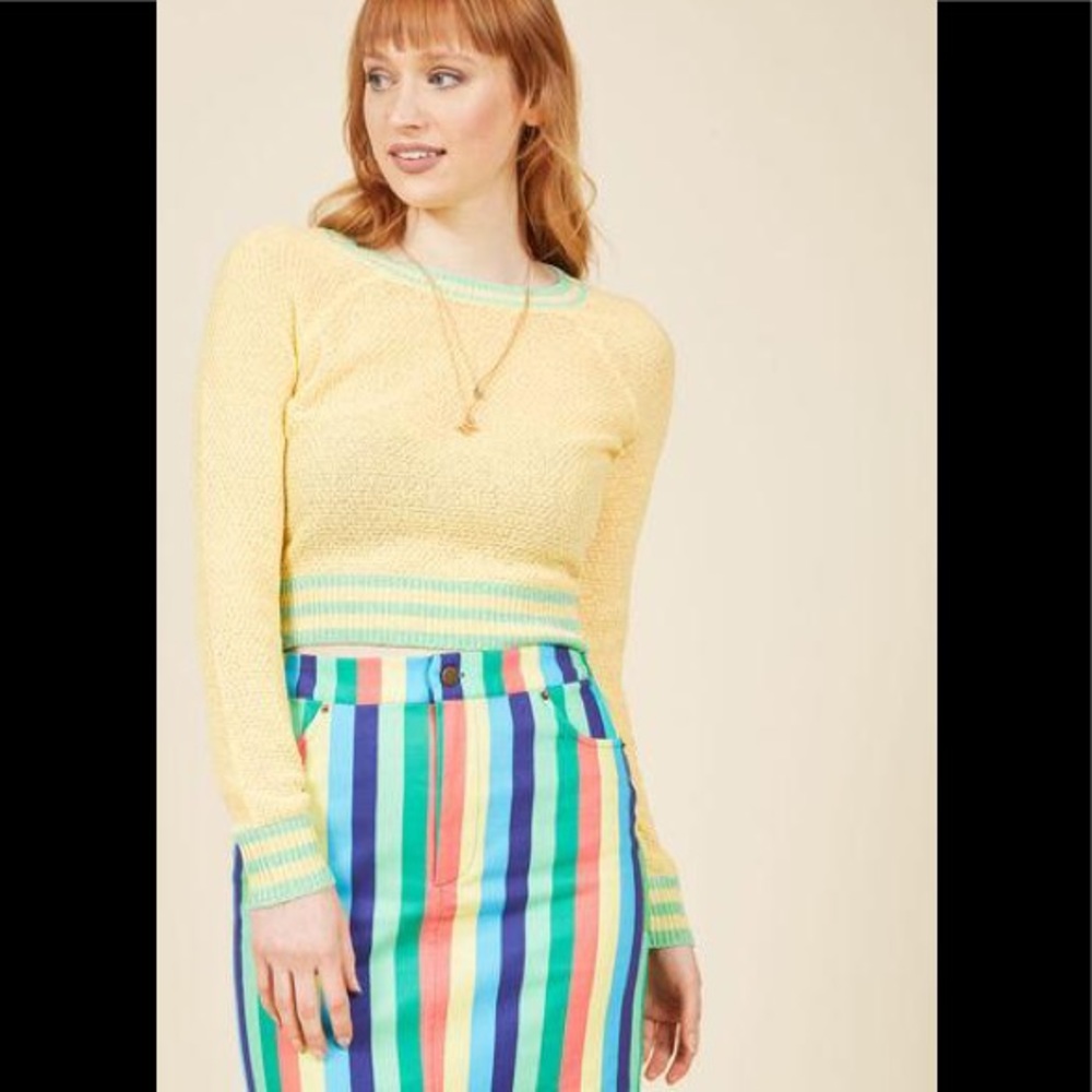 Yellow Modcloth Sweater NWOT